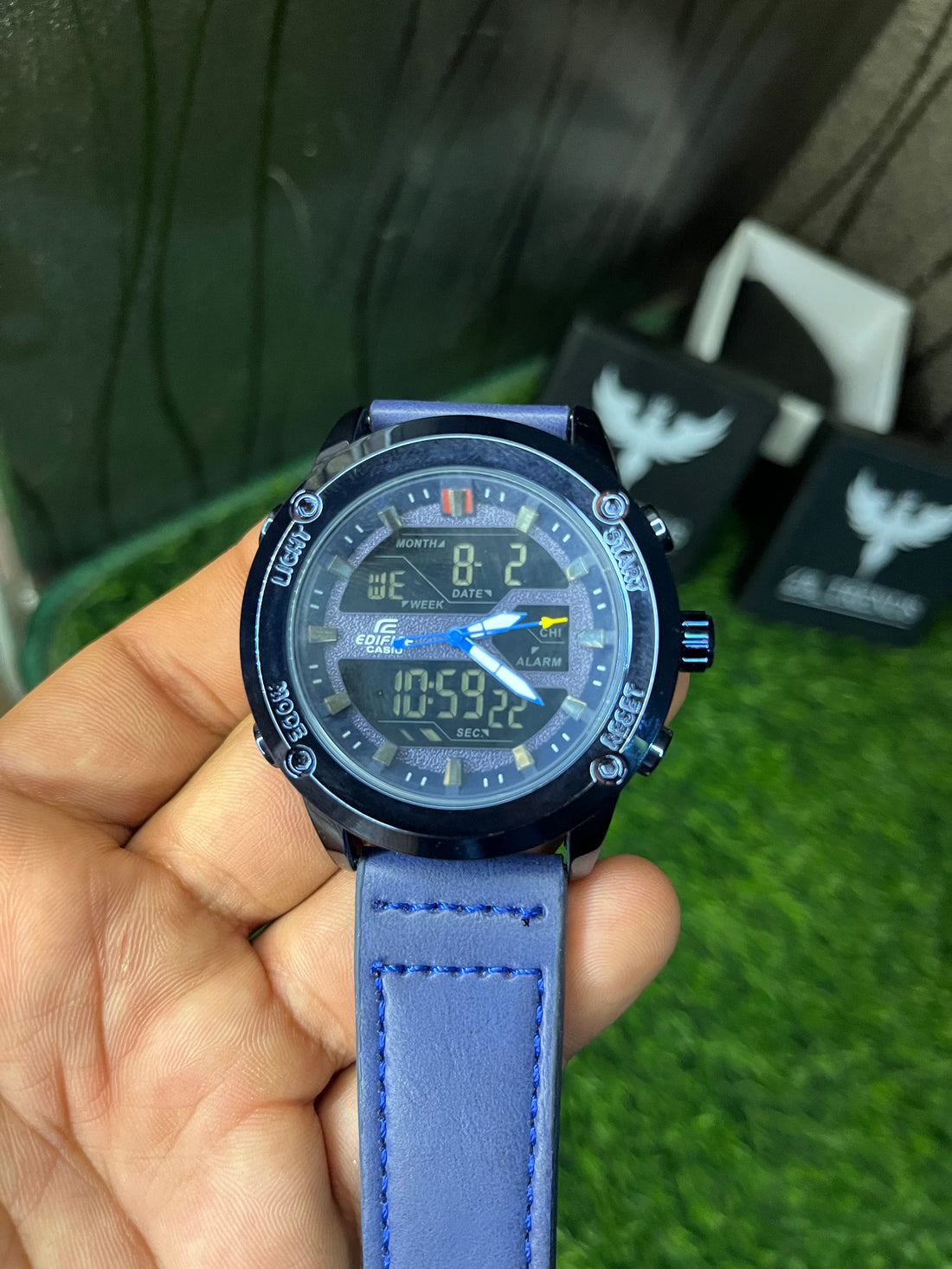 EDIFICE CASIO - Lather Strap- Smartwatch- Free Delivery 🚚